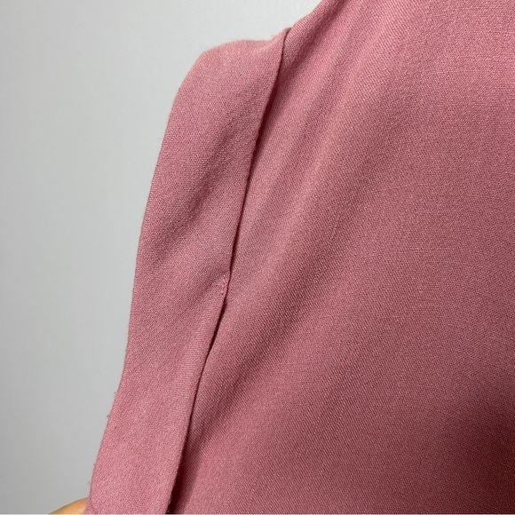 Rachel Rachel Roy V-Neck Short Sleeves Pink Tunic Top Medium - Picture 9 of 11